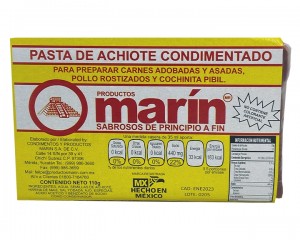 Achiote Cajita Marín 110 gr Cajita de plástico