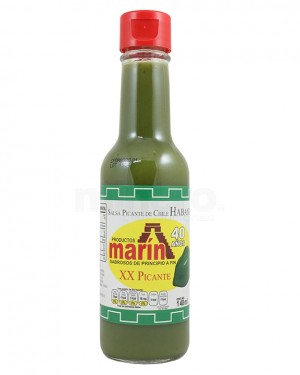 Salsa de habanero Verde Marín 148 ml.